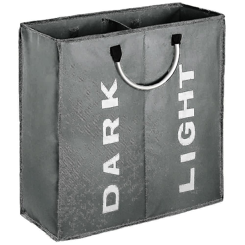 Double Large Laundry Basket, Collapsible Dirty Laundry Basket-K