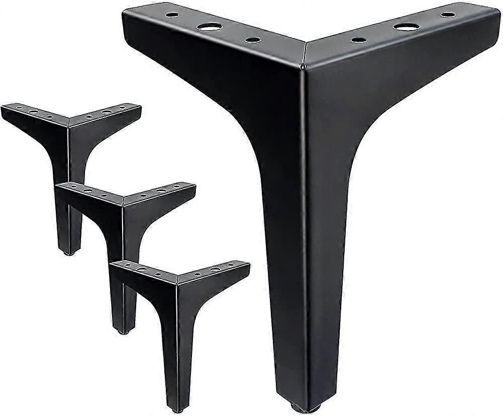 Pés de móveis de 15 cm (6 polegadas), estilo moderno, em metal cromado polido, para sofá.