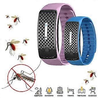 Ultrasonic Anti Mosquito Insect Pest Bug Repeller Repellent Bracelet Watch Wrist -GSL