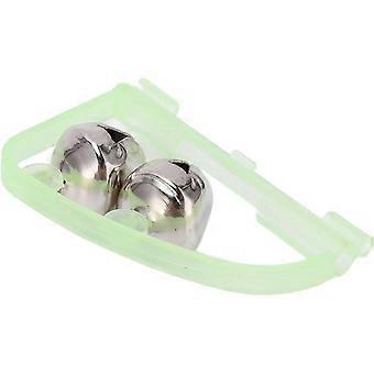 20pcs Double Fishing Rod Bells with LED Lights, Bite Alarm for Night Fishing Rod Tip Clips