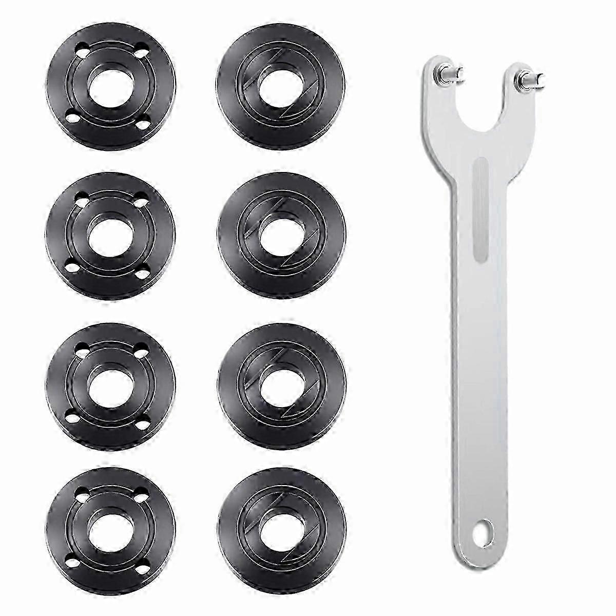 9Pcs Angle Grinder Flange Nut Angle Grinder Wrench Kit SH