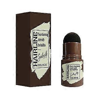 Eelhoe Hairline Eyebrow Stamp (Mørkebrun) Øjenbrynspudder Til Hårgrænse, Naturlige Dovne Øjenbryn, Hurtig Makeup Øjenbrynsstempel