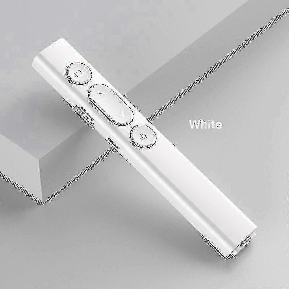Rechargeable Wireless Presenter with Red Laser Pointer, 2.4GHz Slide Remote for PowerPoint, Media Mode Control, USB Plug-and-Play, Up to 100m Range