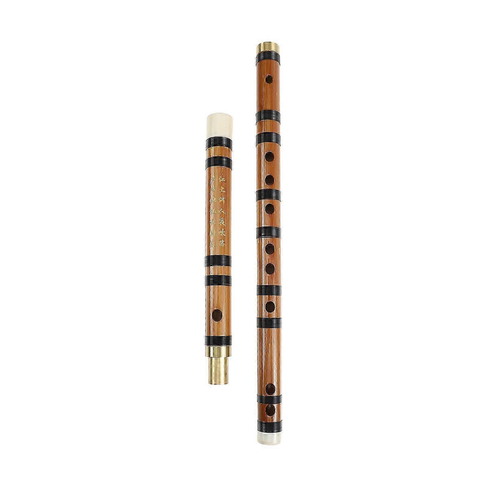 Bamboo Flute, D Key, Beginner Wind Instrument, 1 Set for Playing