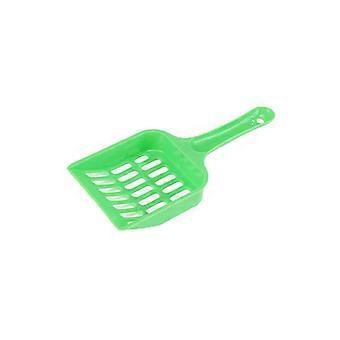 Small Cat Litter Scoop PP Slotted Pet Waste Scooper Green
