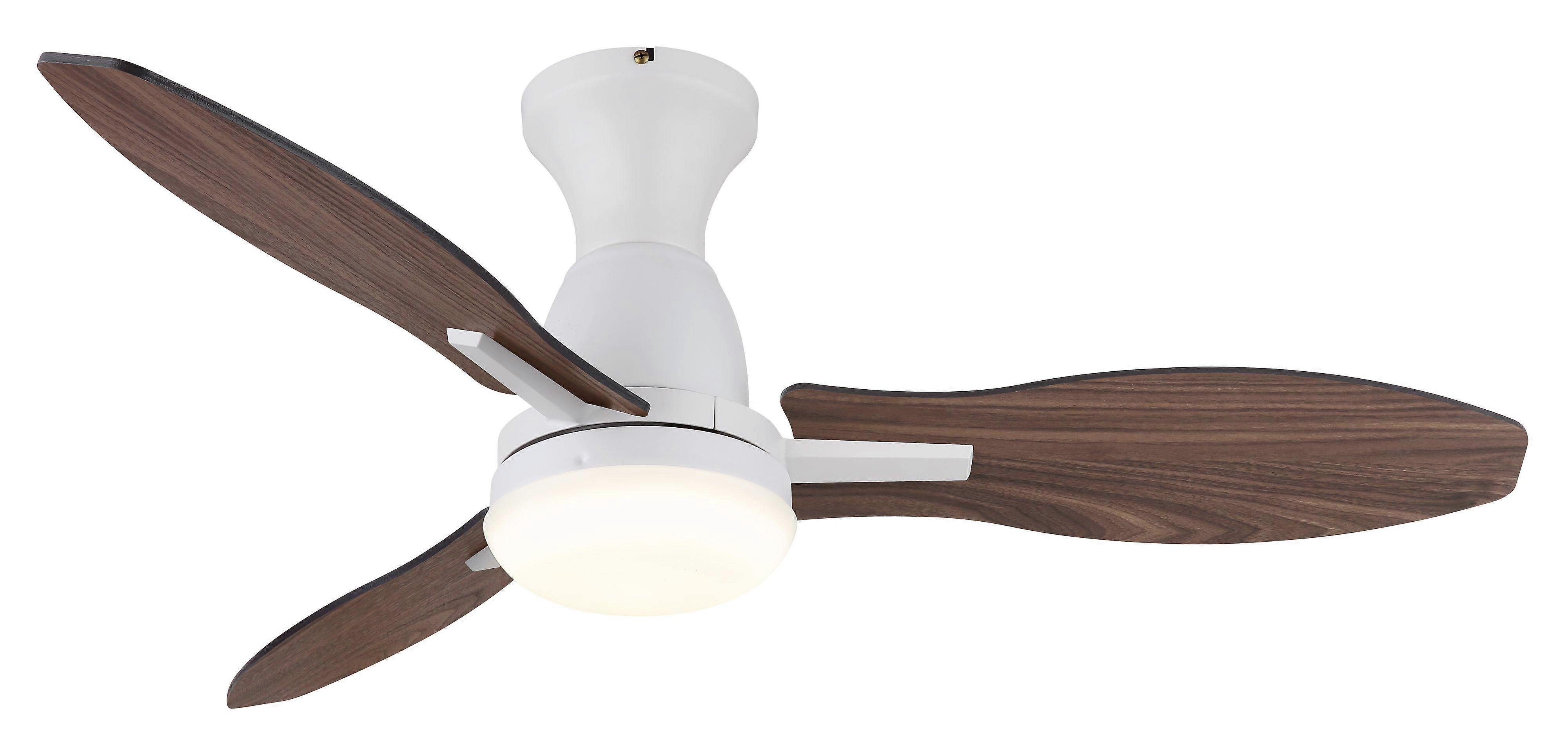 DC Ceiling Fan Gale White with LED