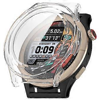 For Amazfit Cheetah Pro Plastic Case + Tempered 9H Hard Glass Transparent