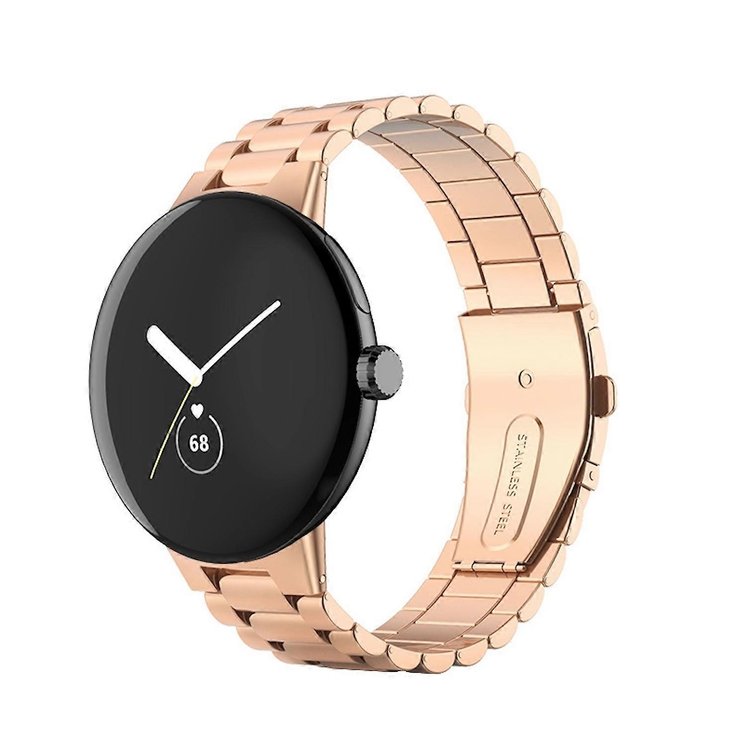 Smartwatch band stainless steel for Google Pixel Watch 4 / 3 / 2 / 1 45mm rose gold