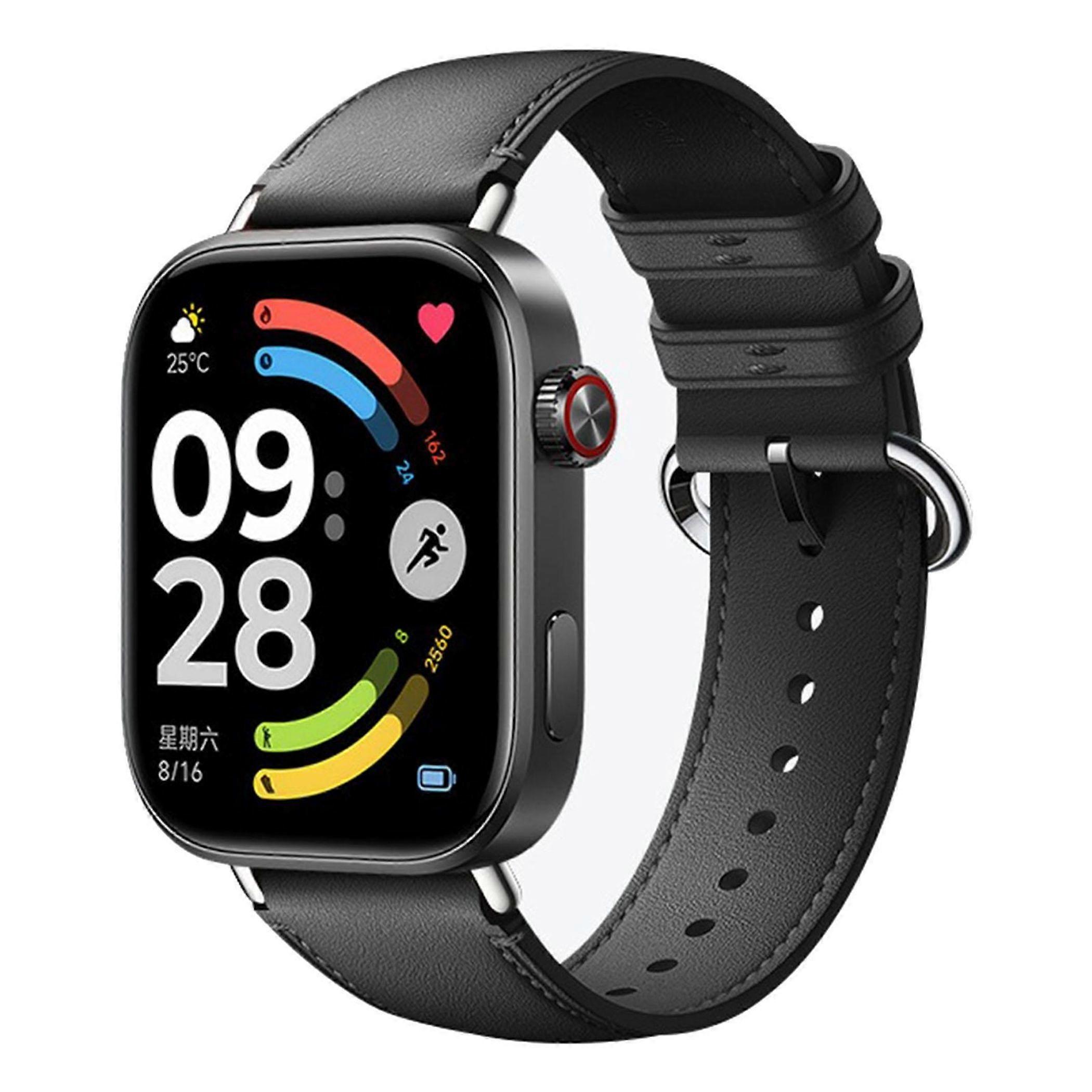 Faux leather smartwatch strap for Xiaomi Band 10 Pro / 9 Pro / Redmi Watch 6