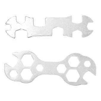 2pcs Multi-hole Bicycle Wrench Mountain Bike Repair Wrench Portable And Multi-functional Bike Repair Tool Lightweight Wrench