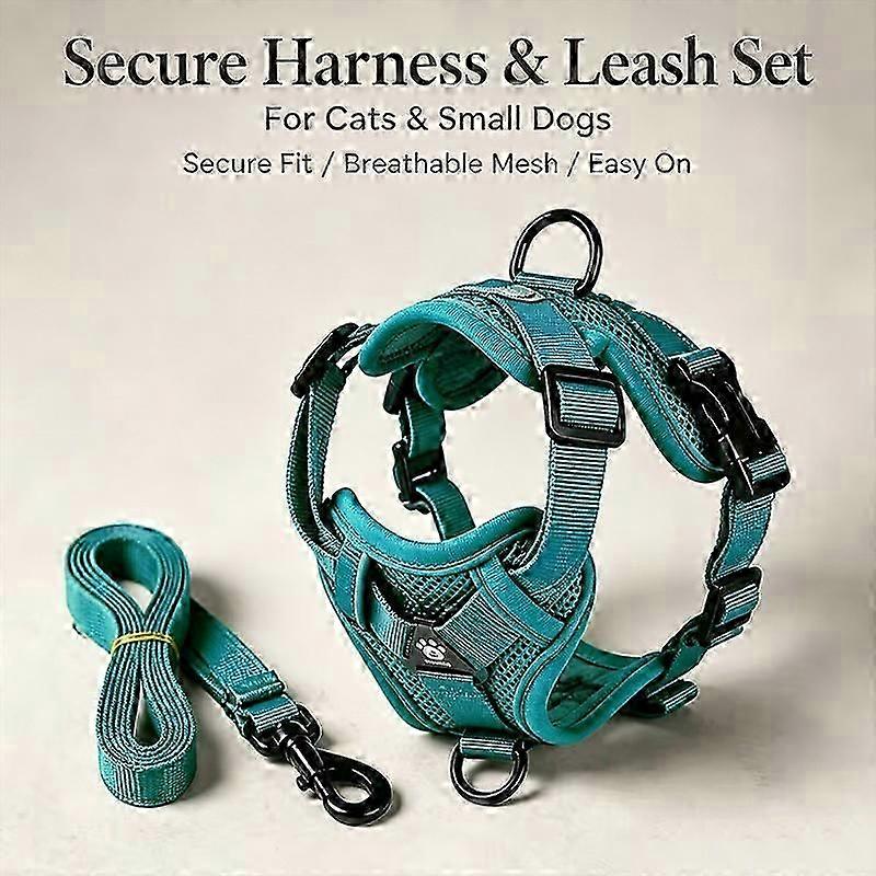 Pet Harness Traction Rope Retractable Leash Set