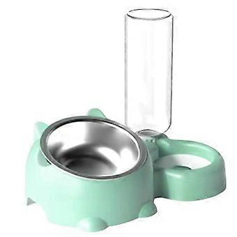 Wassernapf-Set, 16 Grad geneigter Hundenapf mit Wasserspender, abnehmbarer Futternapf für Haustiere, Trink- und Fressnapf für Hunde, A