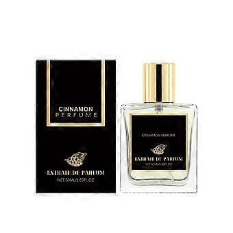 Men's Cinnamon Perfume - Long Lasting Fragrance in Elegant Black Bottle for Daily Use 50ML
