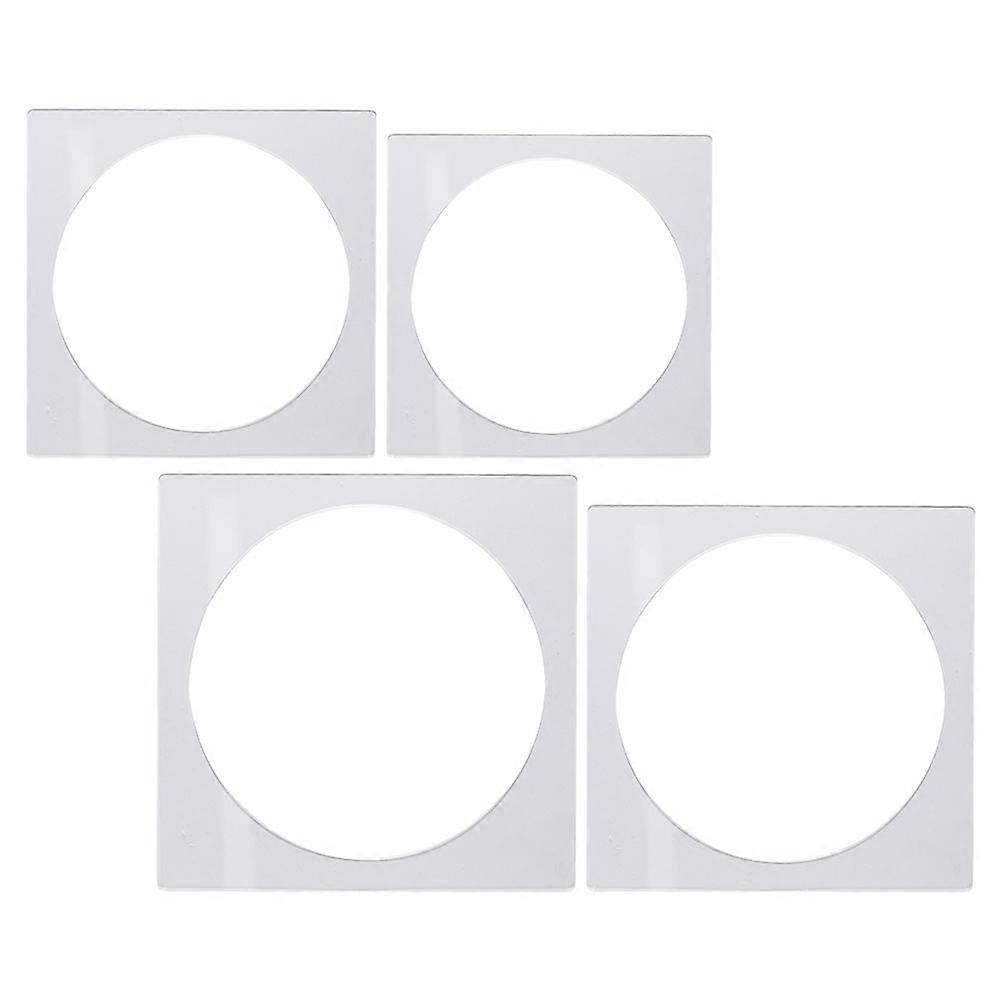 4pcs Cake Baking Round Mold Tool Layer Pancake Mold Square Cake Board Square Layer Pancake Board