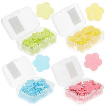 10pcs Feuilles De Savon Jetables Mini Flocons De Savon Papier Savon À Main Pour Voyage