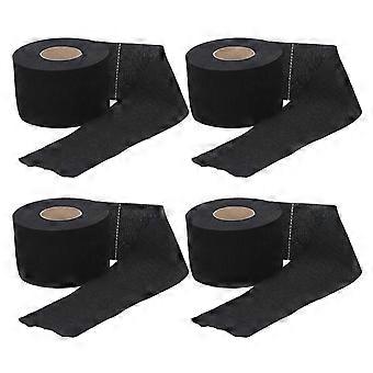 4 Rollen Geschenkpapier Schwarze Halsstreifen Haarschnitt Halsband Friseure Haare Wickelstreifen Papier Halsbänder Papier Halsstreifen Papier Halsstreifen