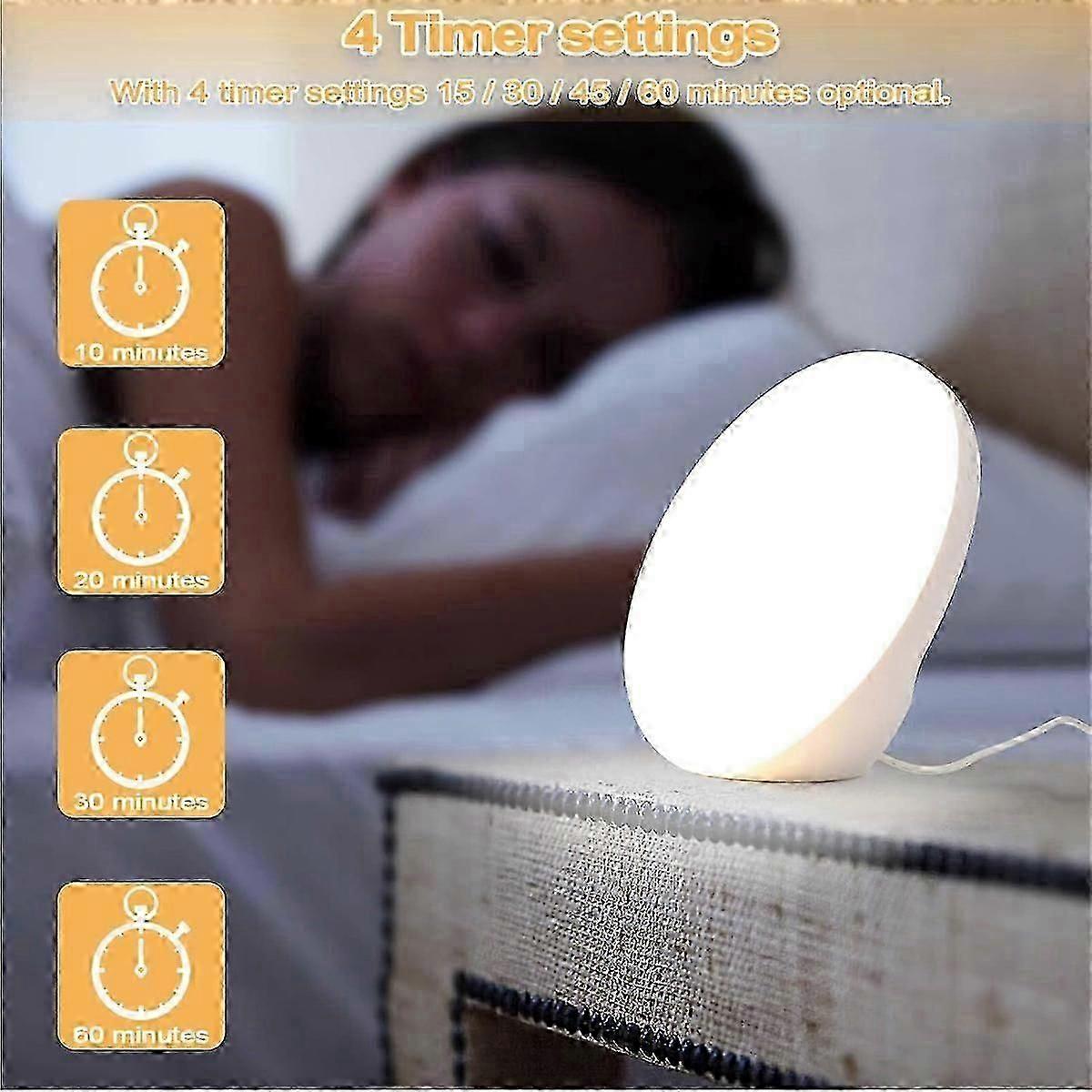 Portable 10,000 LUX Sunlight Therapy Lamp with Rotatable Head, Colour Adjustment & Smart Memory Function