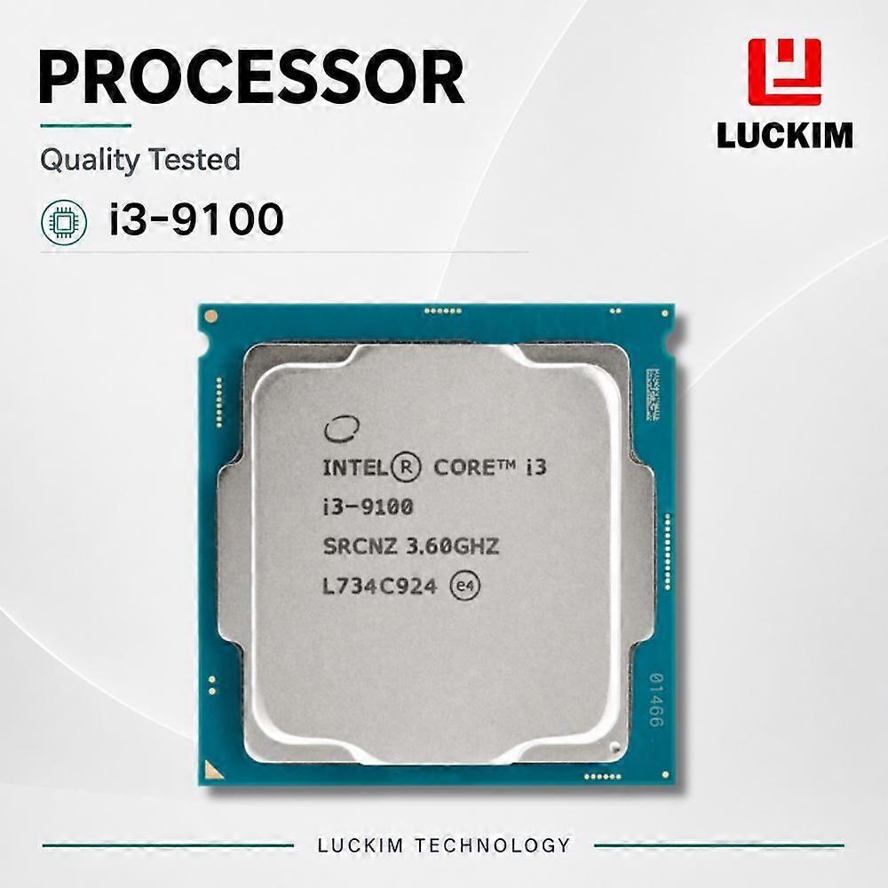 I3-9100 4-Core 4-Thread Desktop CPU Processor 3.6-4.2GHz 6MB Cache LGA1151 65W