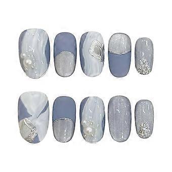Artificial Press On Nails in Premium Resin for Realistic Wear at Parties Weddings or DIY Manicures