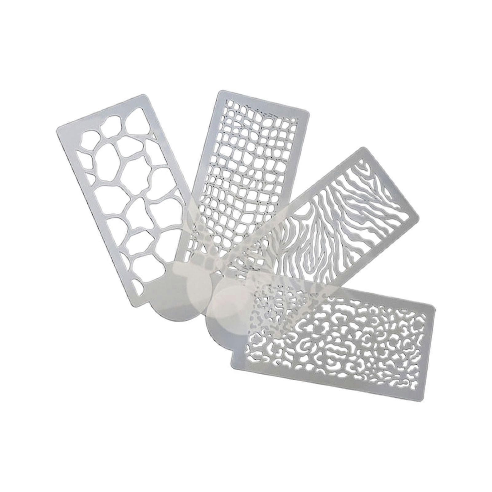 1 Set Leopard Pattern Cake Decoration Template Reusable PET Rounded Edge Cake Rim Template Kitchen Accessories