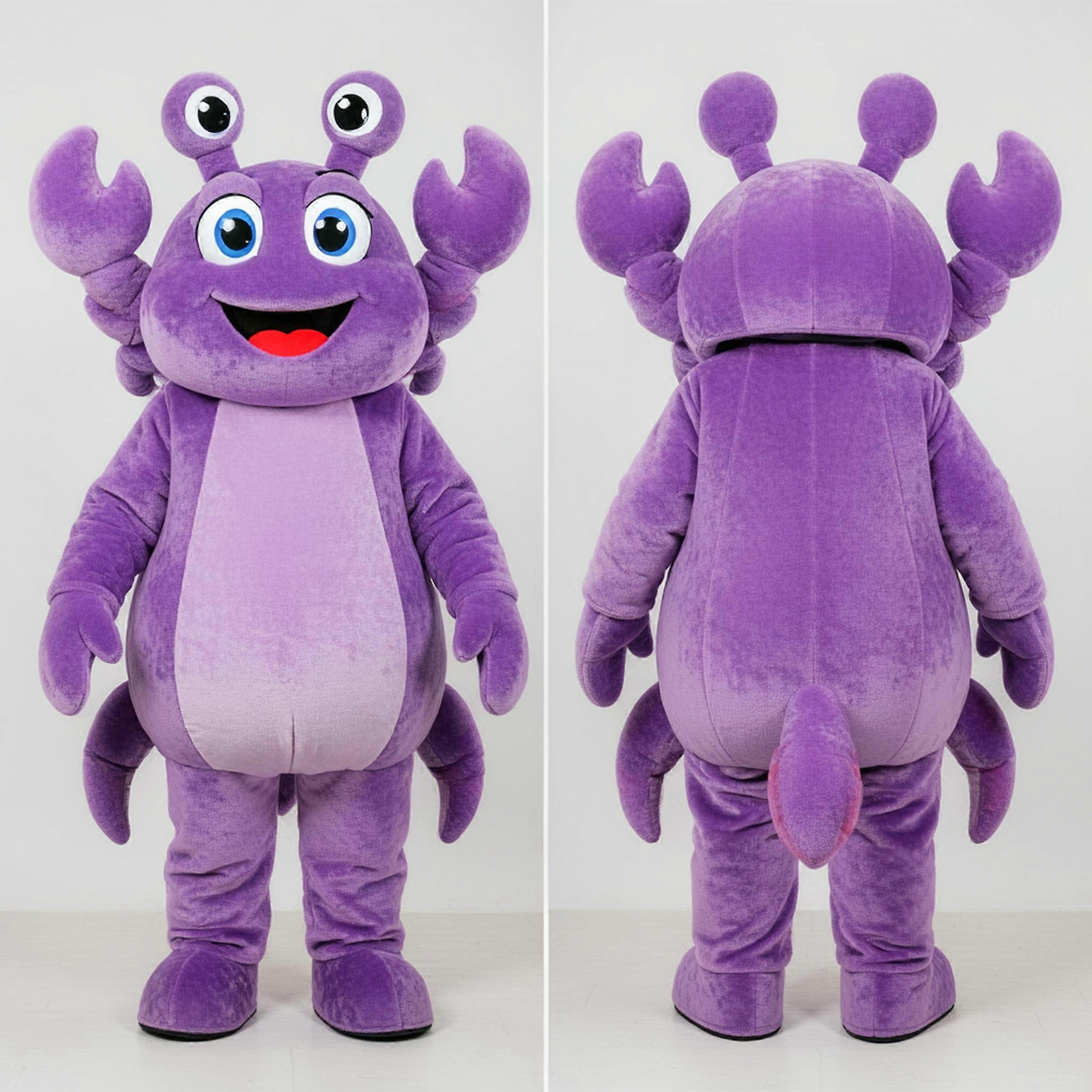 MASTICOT Lavender Rounded Crab Mascot