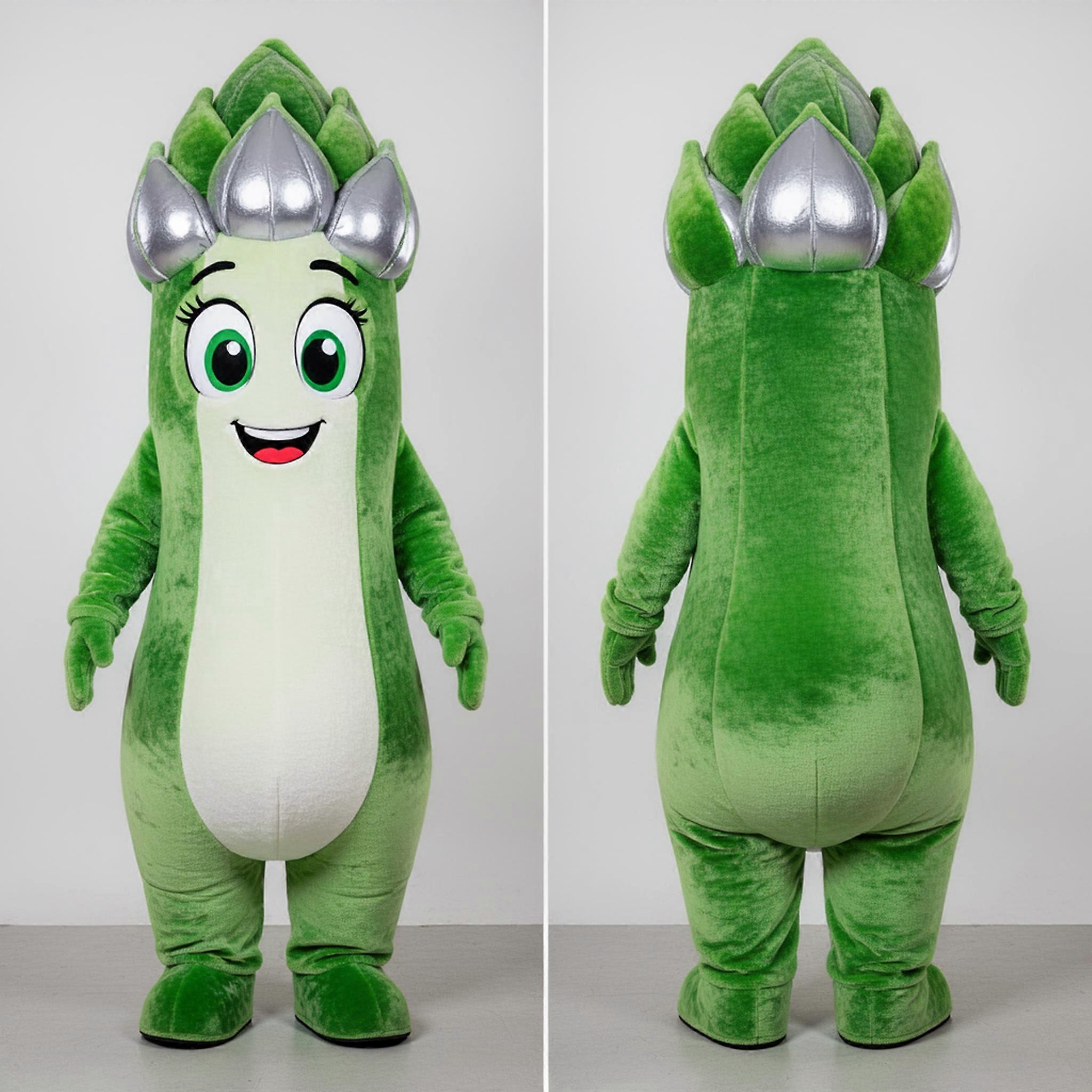 MASTICOT Silver Shiny Asparagus Mascot