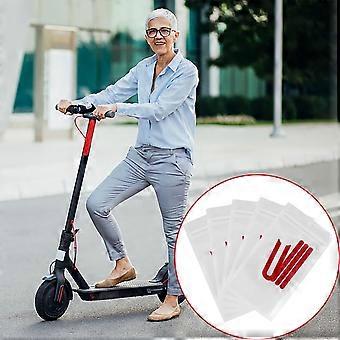 Red Bike Warning Strips for Warning 5Pack Reflective PVC Stickers