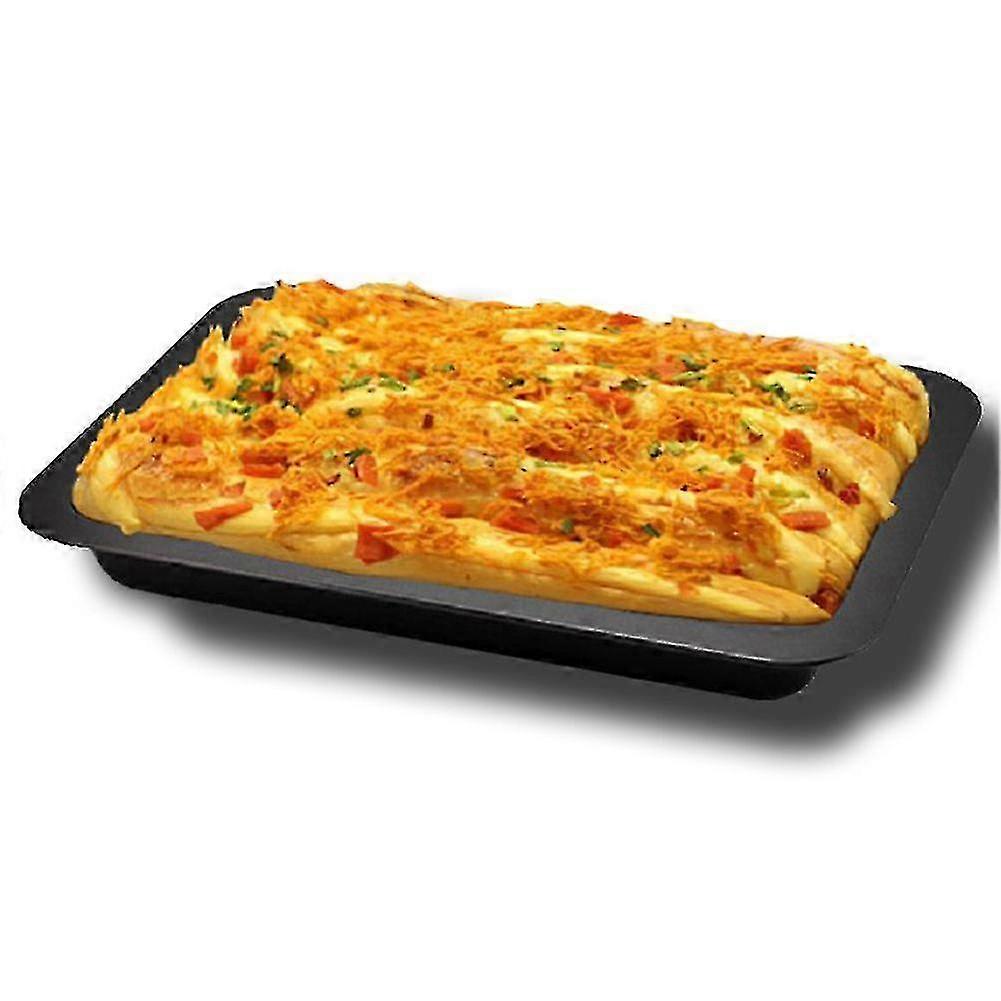 Rectangular Stainless Steel Non-stick Bread Cake Oven Baking Tray Kitchen Gadget