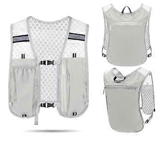 Waterproof Reflective Running Vest Pack Adjustable Multifunctional Running Hydration Vest Bag Breathable Convenient