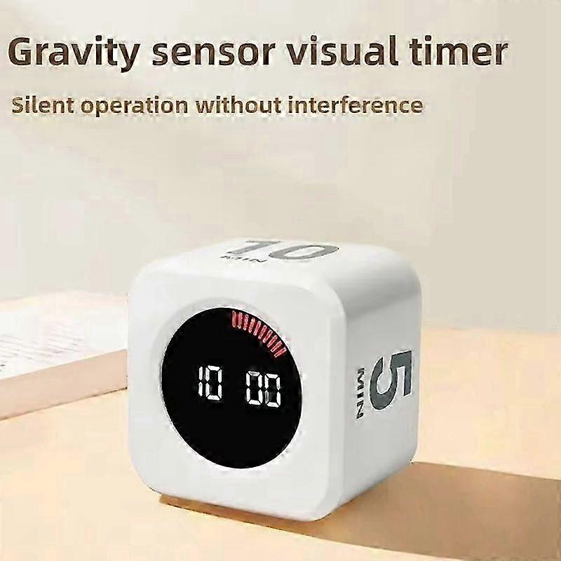 Productivity Timer Productivity Cube Timer Sensor Led 4 Preset Time Kids Time Management Kitchen Countdown Timer
