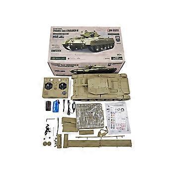2.4G RC Military Tank CoolBank Crusader MK III Wireless Control Battle Tank Model 360Turret Rotary Smoke Sound Lights RTR