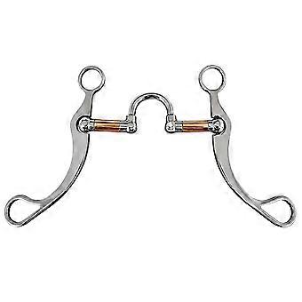 Western Metal Horse Bit for Horse Training and Daily Horse Use, Stainless Steel Bridle Bit with Standard Bridle Hardware, Single Piece for Stable