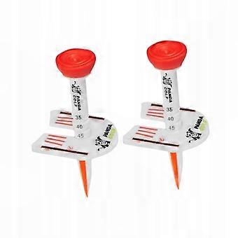 Tees de golf réglables en hauteur (2 pièces) avec porte-balles