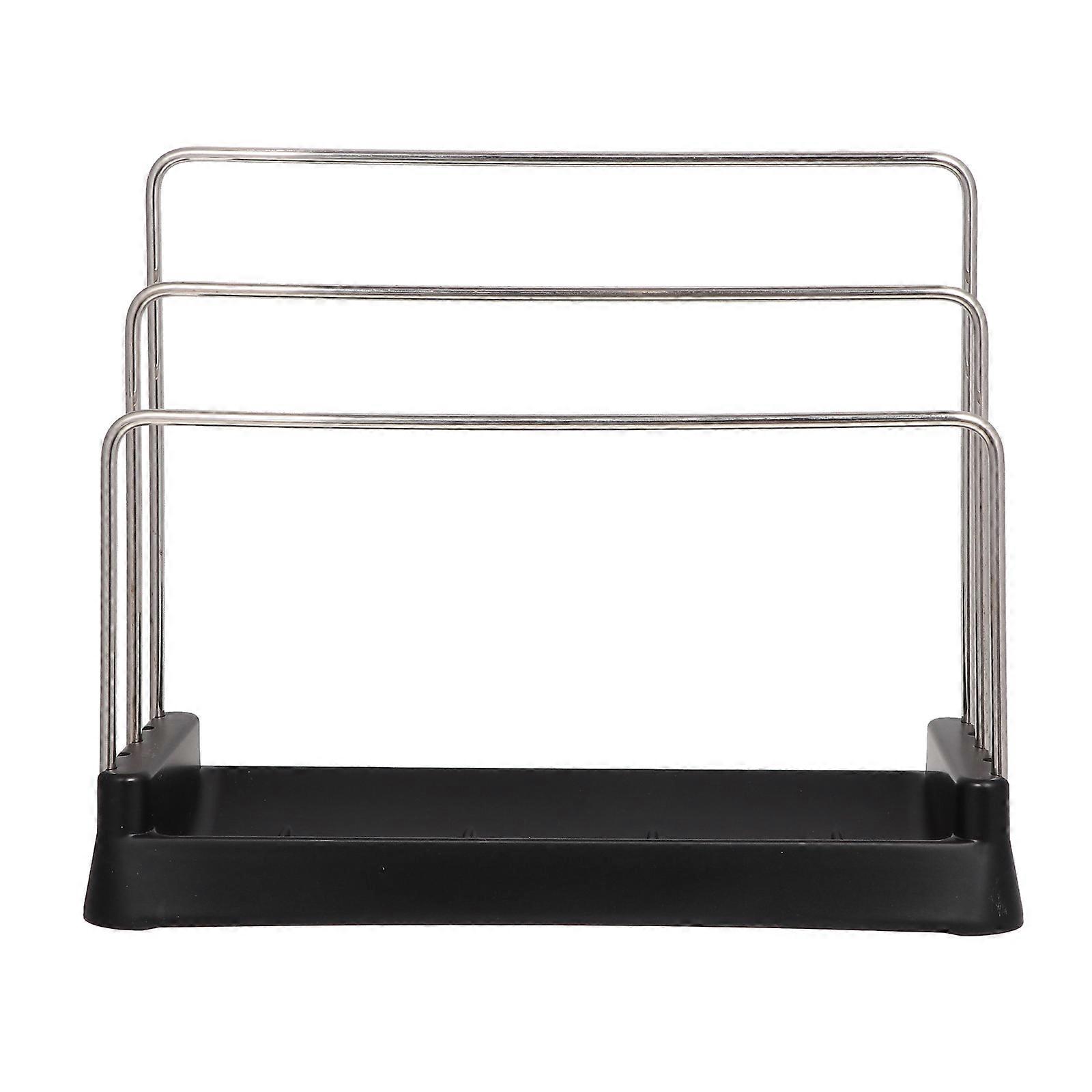 Sturdy Kitchenware Rack Storage Rack with Towels Rod for Home Use