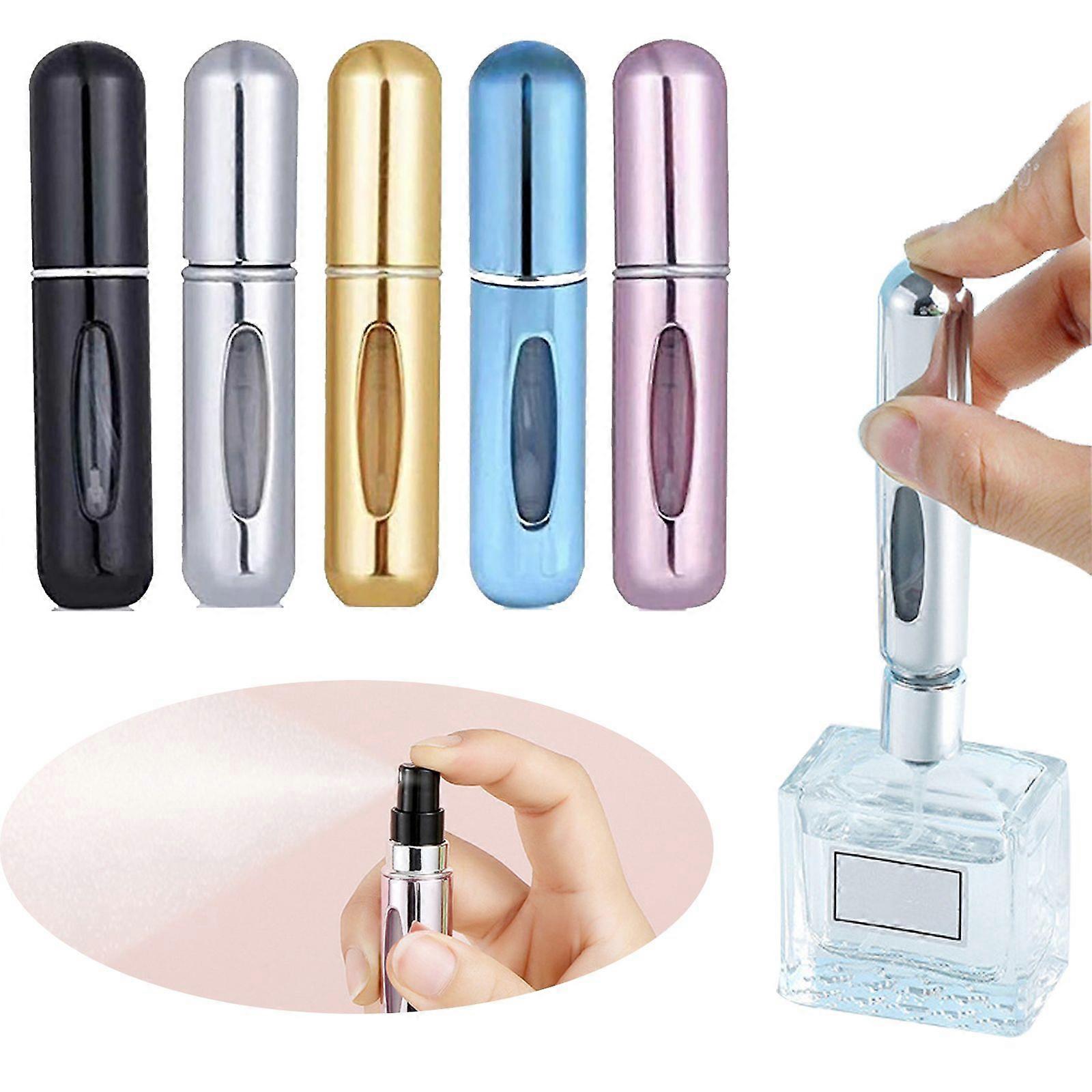 5ML Portable Mini Refillable Perfume Bottle With Spray Scent Pump Empty Cosmetic