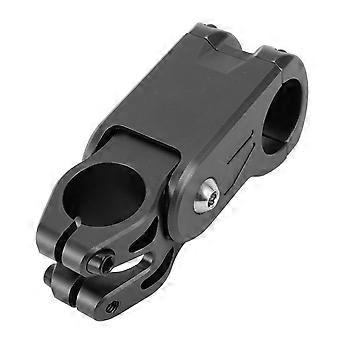 Bike Stem High Density CNC Processing Soft and Hard Adjustable Anti Vibration Ride Mountain Bike Stem BlackYMQX)