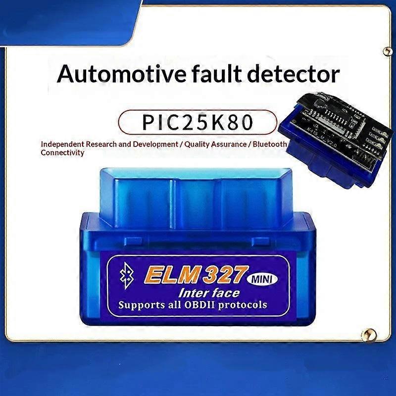 Super Mini Elm327 Bluetooth V1.5 Auto Code Reader Dual Pcb Works With Android Symbian 2Layer Hardware Pic18F25K80 Chip