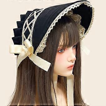 Tea Party Hat for Women Victorian Style Hat Lace Ruffled Retro Elegant Party Headwear Sun Hat for Women