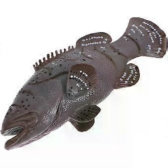 Fish Figurine Simulation Grouper Model Lifelike Plastic Sea Fish Toy for Education and Decor for Ocean Style Restaurants and Aquariums