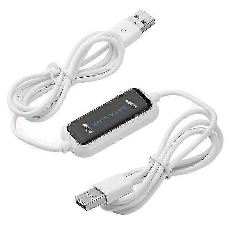 USB PC to PC Transfer Cable, 1.5M Portable Data Sync Cord for Direct File Transfer Between Two Computers, Plug & Play