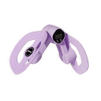 Thigh and Pelvic Floor Trainer with ABS Construction, Digital Screen, and Jointed Design for Office Exercise Breaks  Purple