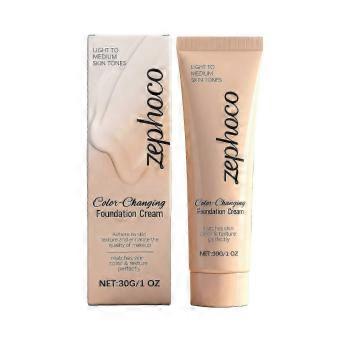 Flawless Colour Changing Foundation Concealer Cream - Uniform and Illuminated - Natural Finish - Intense Coverage - Long-Lasting Smoothing Effect