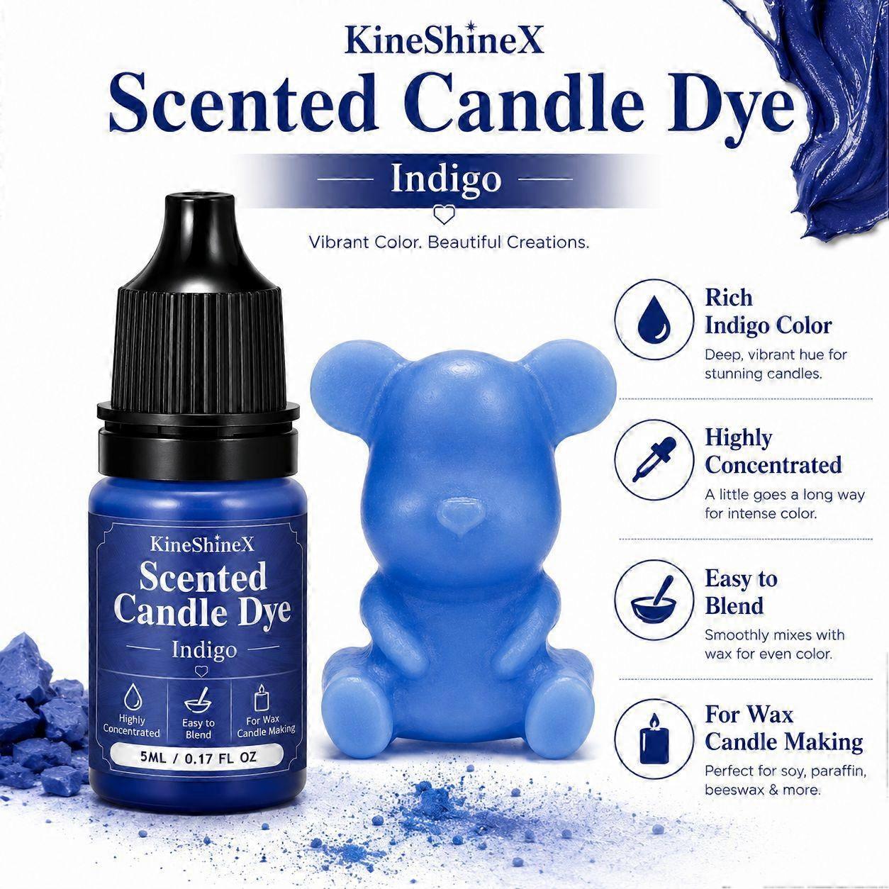 5ml Indigo Liquid Candle Dye Concentrated Colourant