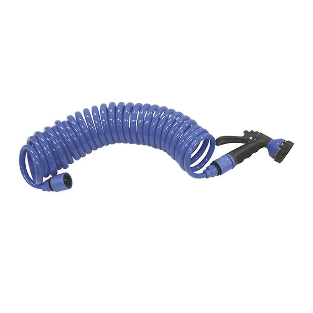 High Quality Durable Wash Down Coiled High Pressure Hose & Trigger Gun 7.5M