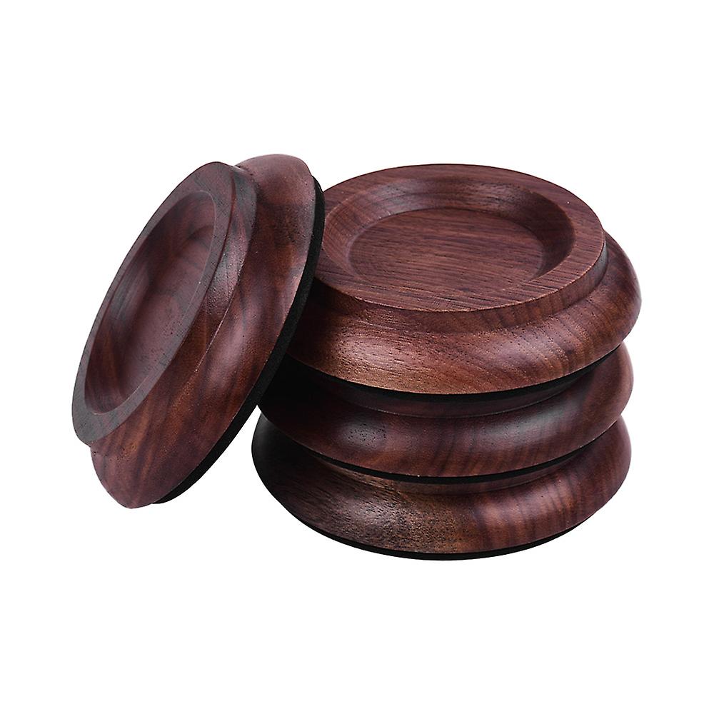 4pcs/set Upright Piano Caster Cups Coaster Solid Wood