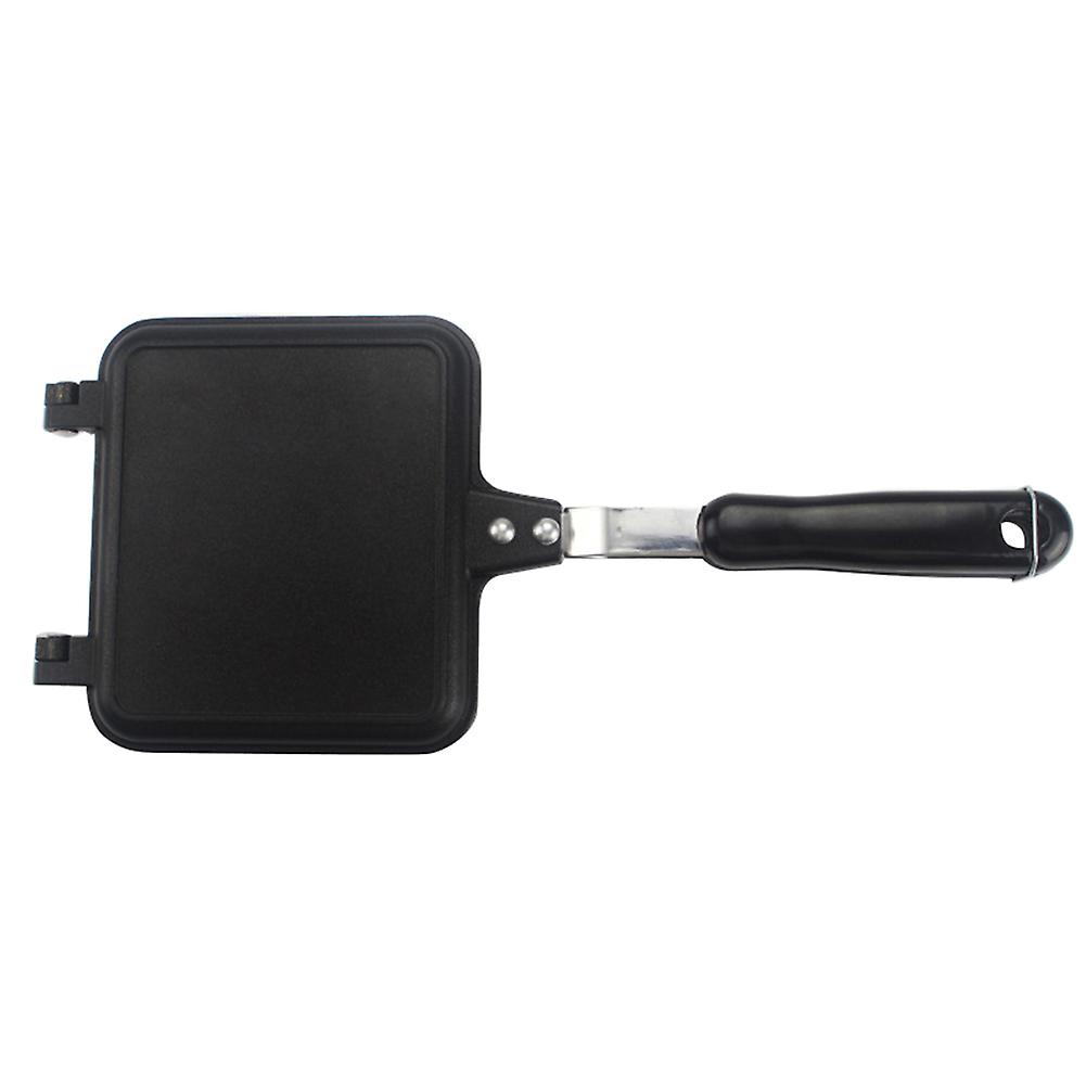 Aluminum Alloy Double-Sided Frying Non-Stick Pan Foldable Baking Tray Household Sandwich Bread Toast