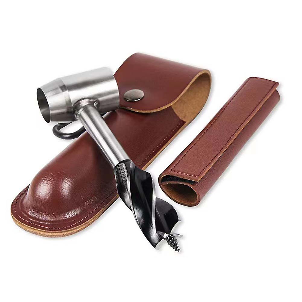 Woodworking Hand Auger Wrench Hand Hole Maker Survival Tools Scotches Eye Wood Auger Drill Bit for Camping