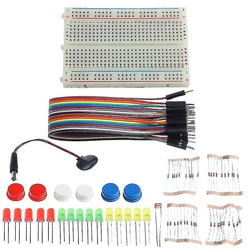 Electronic Starter Kit Mini Breadboard Led Jumper Wire Tested