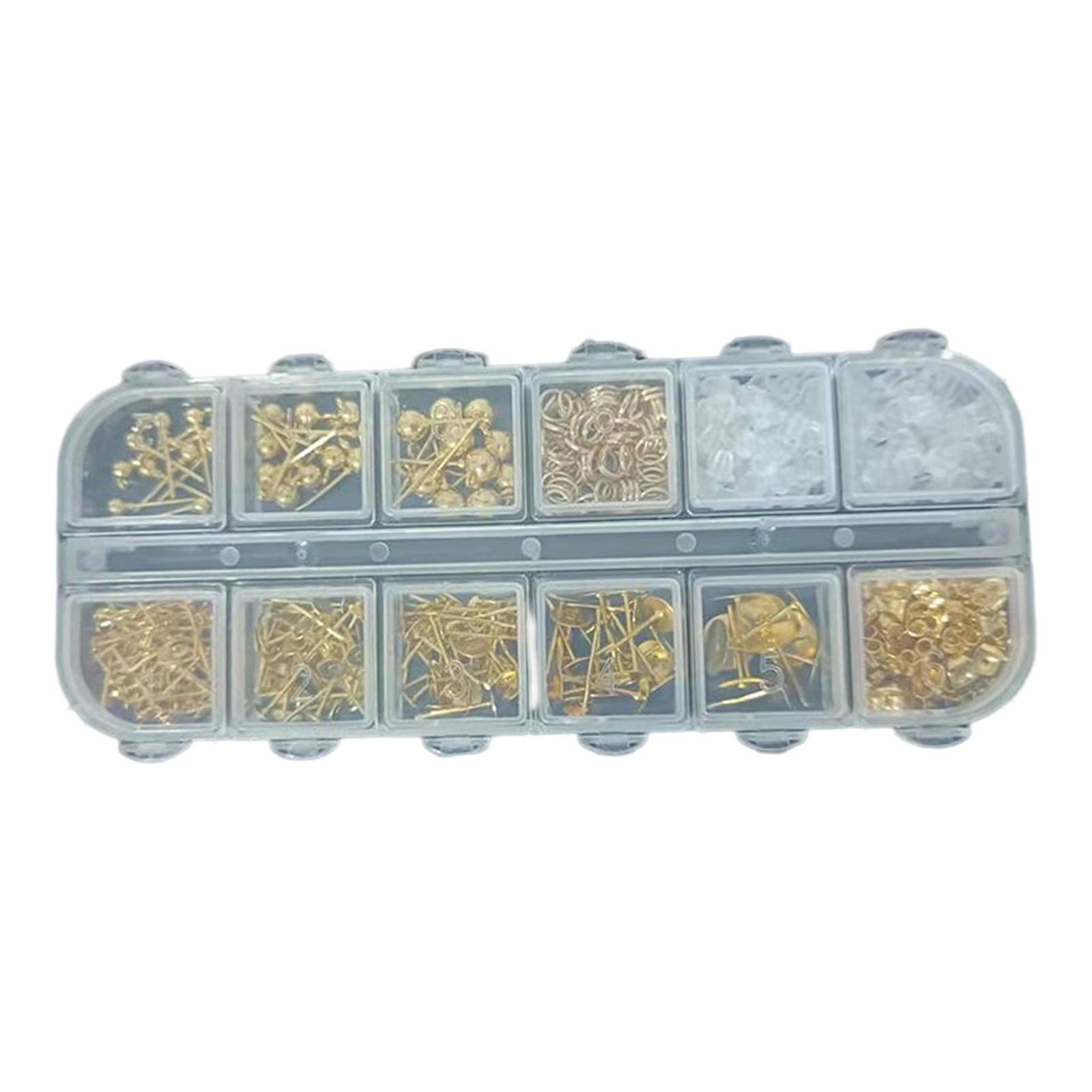 Earring Posts Butterfly Earring Backs Open Jump Rings Jewelry Making Set Aureate