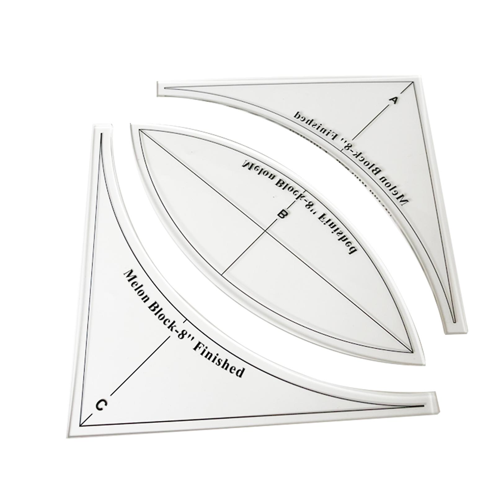 Quilting Ruler Set Acrylic Handmade Quilt Template Patchwork Ruler Shape Design